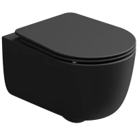 Унитаз подвесной GSG Hit HIWCSO003 безободковый, черный матовый