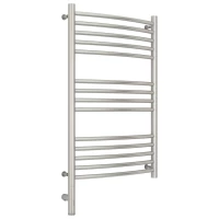 Полотенцесушитель электрический 800x500 сатин МЭМ левый, перемычка выгнутая Сунержа Богема 3.0 071-5802-8050