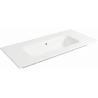 Раковина Plumberia Selection IXO XO081SFBL 81x46 см, накладная, белый глянец
