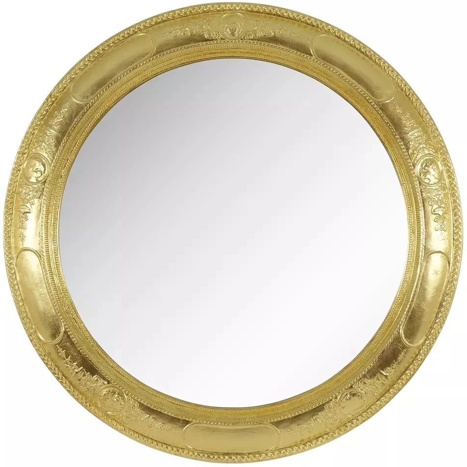Зеркало 87x87 см золотой Migliore 26356 зеркало 117x117 см золотой migliore солнышко 30581