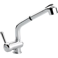 Смеситель для кухни Emmevi Laguna 4066/CR с выдвижным изливом, хром