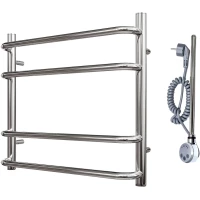 Полотенцесушитель электрический Point Нептун П4 PN09155E 500x532, ТЭН левый/правый, хром