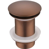 Донный клапан для раковины Boheme 612-BRB без перелива, бронза матовая