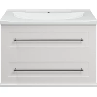 Тумба под раковину Misty Марта П-Мрт09080-011Пр 78,1 см, подвесная, белый глянец