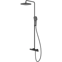 Душевая система IDDIS SpaHome SPHBLTKi06 260 мм, с термостатом, черный матовый