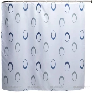 Изображение товара штора для ванной комнаты aquanet круги sc7033a