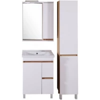 Комплект мебели белый/дуб золотой 60,5 см ASB-Mebel Марко 10739 + 22336 + 10716