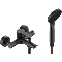 Смеситель для ванны Esko Orlando OL54B с душевым гарнитуром, черный матовый