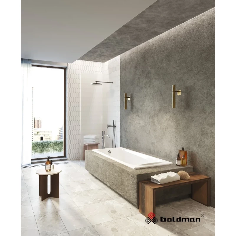 Чугунная ванна 170x70 см с отверстиями для ручек Goldman Loft LF17070H