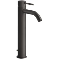 Смеситель для раковины Gessi Gessi316 54004#707 с донным клапаном, черный хром матовый