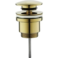 Донный клапан для раковины Frap F62-3 универсальный, золотой