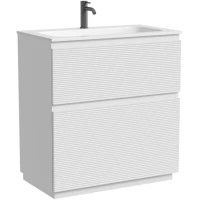 Тумба под раковину Sancos Folk Floor FL80FW 79 см, напольная, белый матовый