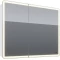 Зеркальный шкаф 100x80 см белый глянец Lemark Element LM100ZS-E - 1