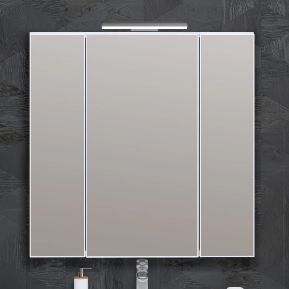 Зеркальный шкаф 80x80 см белый глянец Opadiris Арабеска 00-00005351 0000005351 - фото 5