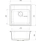 Кухонная мойка Reflection Etude серый RF0353GR - 3