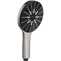 Душевая лейка Grohe Rainshower Aqua 101676DC00 130 мм, 3 режима, суперсталь