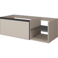 Тумба под раковину Armadi Art Quatro Daphne 790-M6-120-D-A-LED 120 см L, подвесная, с подсветкой, бежевый матовый