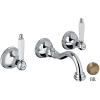 Смеситель для раковины Webert Dorian DO750404065 встраиваемый, без донного клапана, бронза