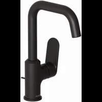 Смеситель для раковины Kludi X1 320273975 с донным клапаном, черный матовый