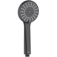 Душевая лейка Aquatek Бетта AQ2009MB 102 мм, 3 режима, черный матовый