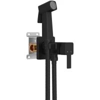 Гигиенический душ Elghansa 22Q0017-Black (Set-112) со смесителем, черный матовый