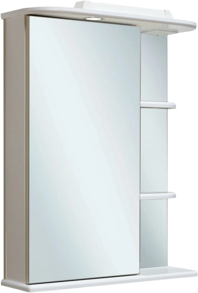 Зеркальный шкаф 50x75 см белый L Runo Лилия 00000000607