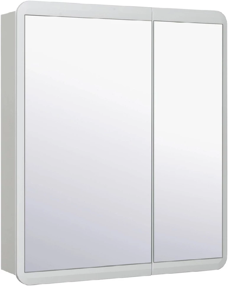 Зеркальный шкаф 70x81 см белый Runo Эрика УТ000003320 зеркальный шкаф runo эрика 70х81 белый ут000003320