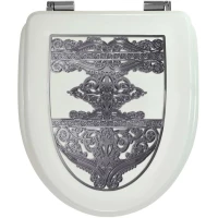 Сиденье для унитаза Migliore Milady 24333 с микролифтом, белый глянец/хром