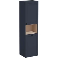 Пенал VitrA Root Classic 68529 подвесной R, с бельевой корзиной, темно-синий матовый