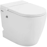 Напольный унитаз с сиденьем микролифт с импульсным смывом Abber Bequem AC1115P