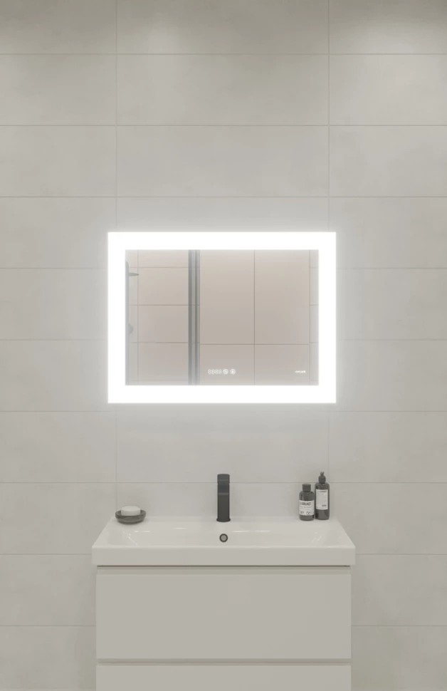 Зеркало 80x60 см Cersanit Design Pro LU-LED060*80-p-Os LU-LED060*80-p-Os - фото 5