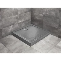 Акриловый поддон 90x90 см Radaway Doros C Compact Stone Anthracite SDRC9090-05-64S