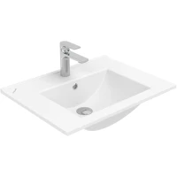 Раковина Creavit Su SU061-00CB00E-0000 60x45 см, накладная, подвесная, белый