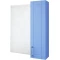 Зеркальный шкаф 59,6x71 см голубой матовый R Sanflor Глория C000005687 - 1