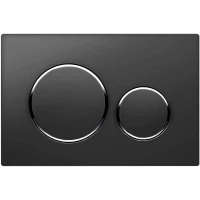 Кнопка смыва Vincea VFP-005MB для инсталляции, черный матовый/хром/черный матовый