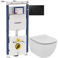 Комплект подвесной унитаз Ideal Standard Tesi T007901 + T352701 + система инсталляции Geberit 111.362.00.5 + 115.770.DW.5