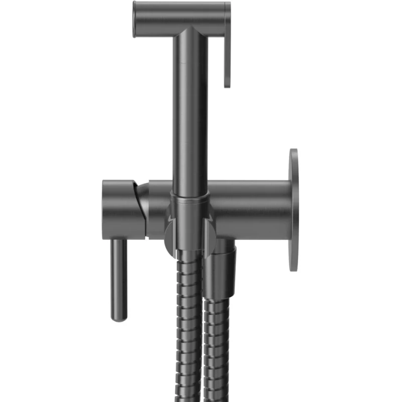 Гигиенический душ Whitecross Y SYSYBI2GM со смесителем, оружейная сталь