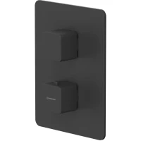 Термостат для ванны Whitecross X X1436BL встраиваемый, черный матовый