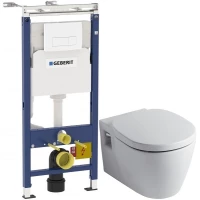 Комплект Ideal Standard Connect E803501 + E712701 + система инсталляции Geberit 458.125.11.1