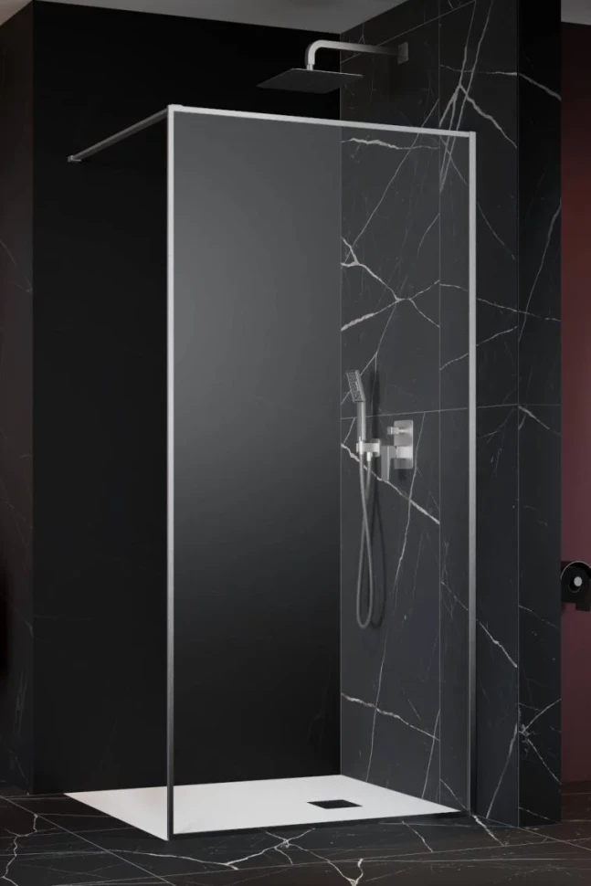 

Душевая перегородка Radaway Modo F Brushed Nickel II 95 10409095-91-01 профиль никель матовый, стекло прозрачное