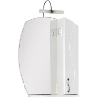 Зеркальный шкаф 61,4x80,9 см белый Aquanet Моника 00186773