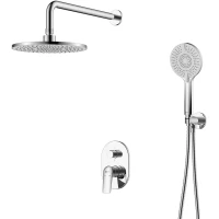 Душевой комплект Lemark Verba LM11429C 250 мм, со смесителем, хром