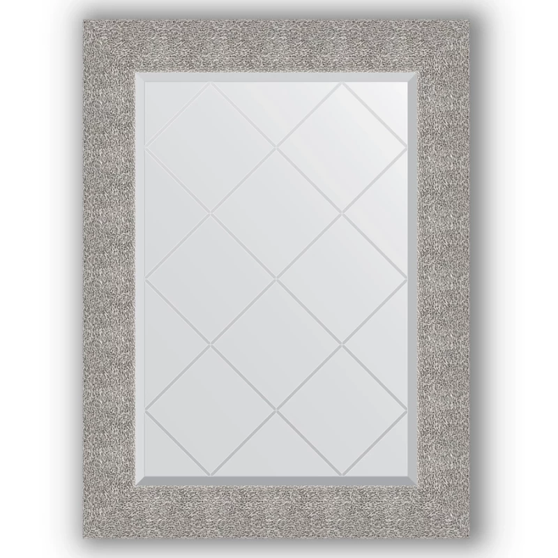 Зеркало 66x89 см чеканка серебряная Evoform Exclusive-G BY 4109