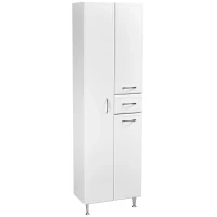 Пенал Stella Polar Концепт SP-00000150 напольный, белый глянец/белый матовый