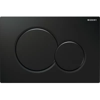 Кнопка смыва Geberit Sigma 01 115.770.DW.5 для инсталляции, черный глянец