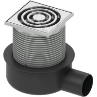 Душевой трап Tece TECEdrainpoint S 50 3601050 105x105/50 мм, с решеткой, перфорированный, хром