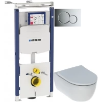 Комплект подвесной унитаз Geberit iCon 500.784.01.1 + система инсталляции Geberit 111.362.00.5 + 115.770.21.5