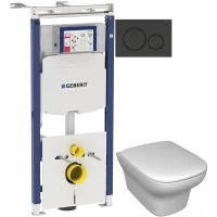 Комплект подвесной унитаз Jacob Delafon Vox EDM102-00 + E20142-00 + система инсталляции Geberit 111.362.00.5 + 115.882.DW.1