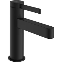 Смеситель для раковины Hansgrohe Finoris 76012670 CoolStart, с донным клапаном, черный матовый