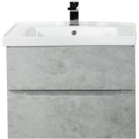 Тумба под раковину Art&Max Techno AM-Techno-700-2C-SO-LS935 67 см, подвесная, бетон